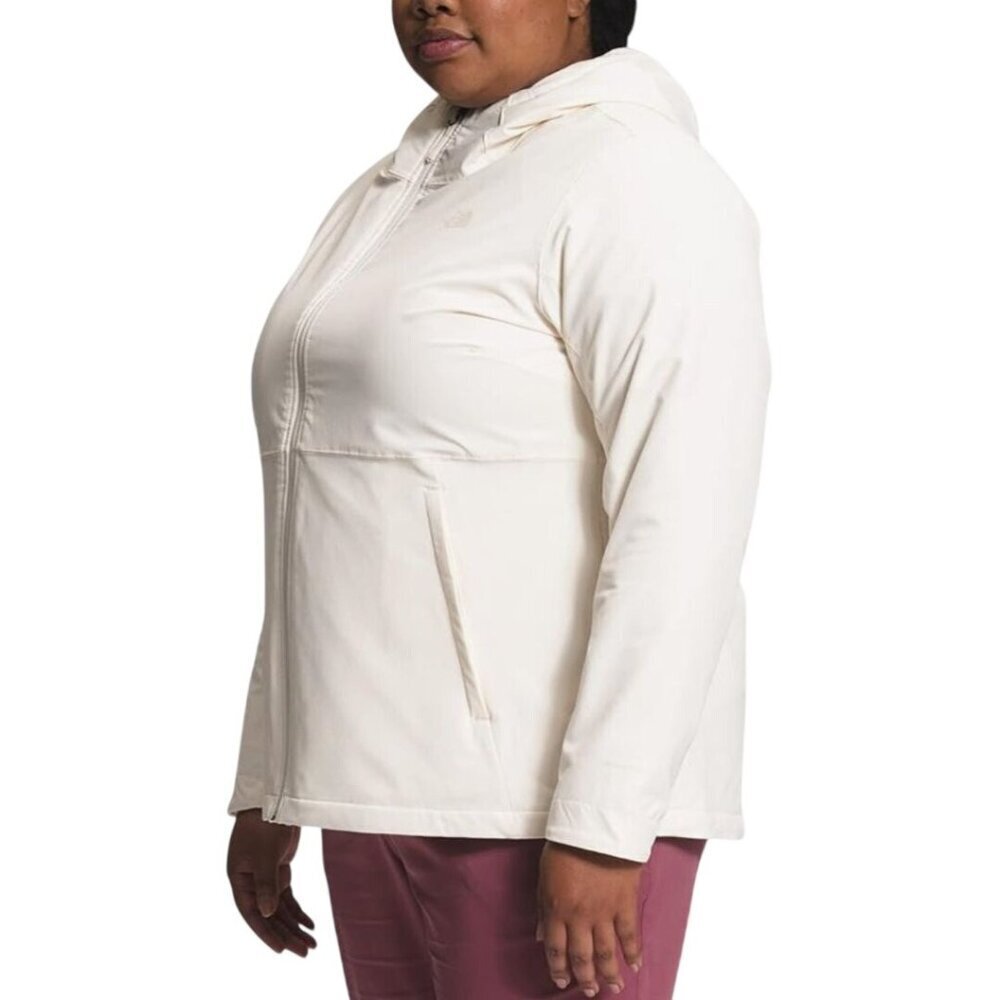 The North Face NWOT Shelbe Raschel Fleece Hooded Jacket Gardenia White Size 3X - Picture 6 of 14